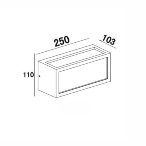 ACA LIGHTING - Градински аплик за фасада IP54 E27 18W сив HI5701