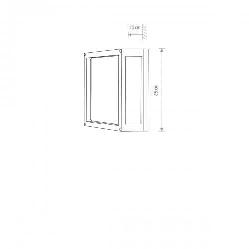 NOWODVORSKI - Фасаден аплик 4440 INDUS • 2 х 15 W • E27 • IP44