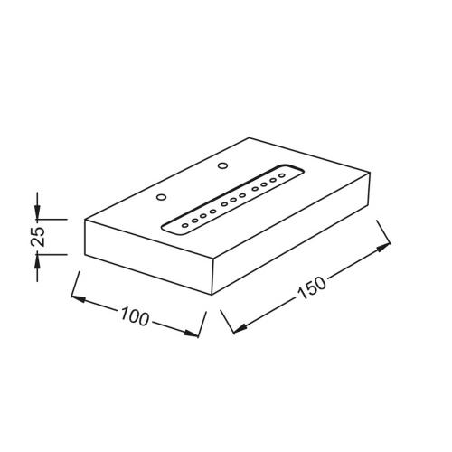 ACA LIGHTING -   WALL & CEILING LUMINAIRES   L36310150U