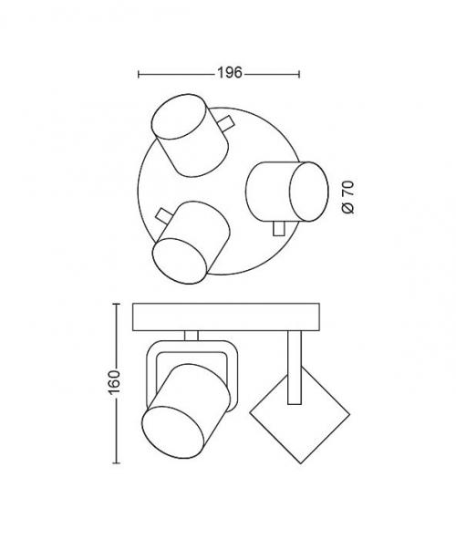 PHILIPS - Спот Byrl new 50673/31/P0