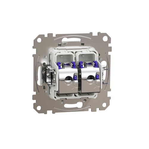 SCHNEIDER ELECTRIC - SDD111467S Sedna Design & Elements - CAT 6A STP, 2x RJ45, white
