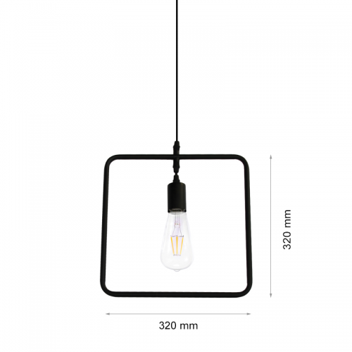 2R - Пендел 5106 D1/E 230V 40W E27 320x320 SKU 05419