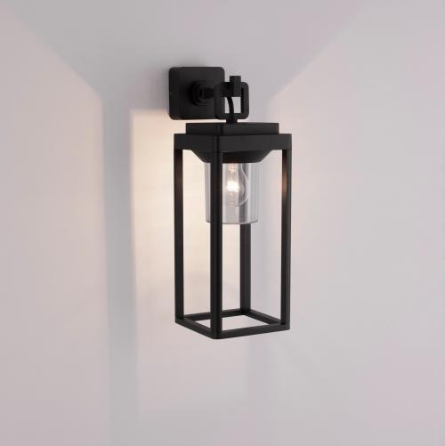 NOVA LUCE - Влагозащитен аплик  Д:14.5, Ш:20.5, В:43 см.   9492500  FIGO ⚡ E27 ⚡ 1 х 12W ⚡ 100-240V ⚡ IP65 ✴ Тъмен антрацит/Черен  
