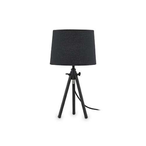 IDEAL LUX - Настолна лампа YORK TL1 WOOD Nero  121413