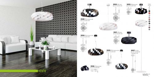 LIS LIGHTING - ceiling luminaire VENTO 5521PL-H01, E27, 1x40W, H:35, D:50cm, white