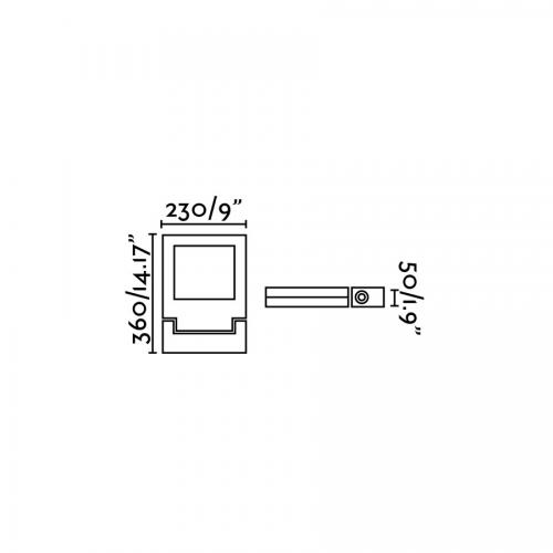 FARO - VIC LED Dark grey wall lamp Ref.70581  IP65