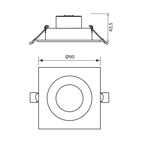 VIVALUX - LED downlight HORN LED 5W WW 3000K VIV004010
