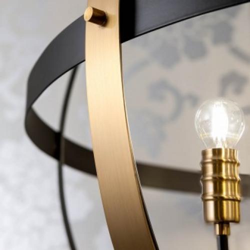 INCANTI - Пендел  SIDERIA P6 06 12 SU 6X40W E14 BLACK/ANTIQUE BRASS