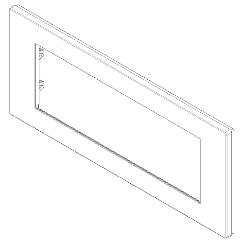 VIMAR - 30657.41 Reflex Cover Frame Linea Gloss Canvas 7M