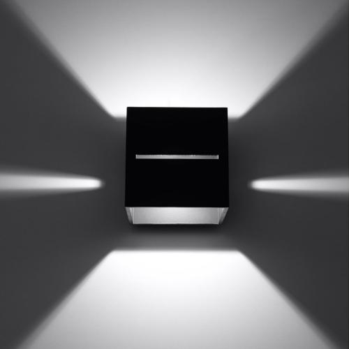 SOLLUX - Wall lamp Lobo black SL.0204