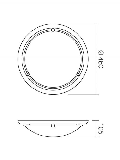 SMARTER - ceiling  luminaire   COSI  05-092 E27, 2 x max. 42W 