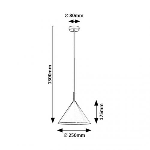 RABALUX -  PENDANTS JAROD 72007 E27 1X MAX 40W