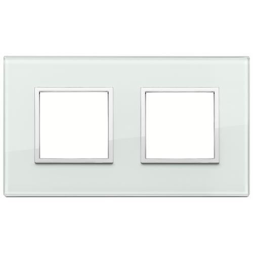 VIMAR - 21643.71 - Plate 4M (2+2) 71mm aqua