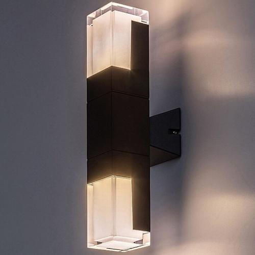 RABALUX - LED Фасаден аплик   77127   DARVAS ⚡ IP54 ⚡  LED 12W ⚡ 830lm ⚡ 2700 / 4000 / 6000К ✴ Черен