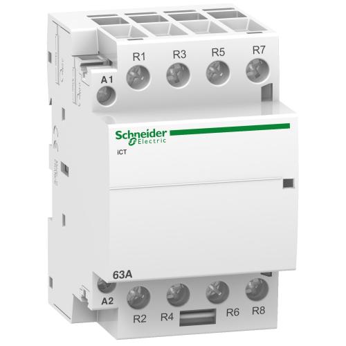 SCHNEIDER ELECTRIC - Contactor Acti 9 iCT 63A 2NO-2NC 230…240Vac  A9C20868