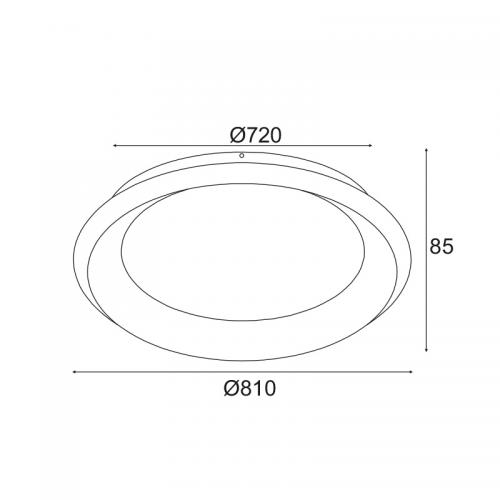 ACA LIGHTING - LED Плафон  BR71LEDC81WH / D**