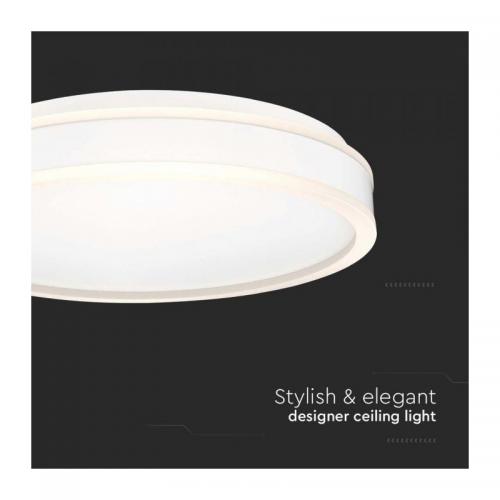 V-TAC - 24W LED Designer Ceiling Light Round White 4000K Dimmable SKU: 6989 