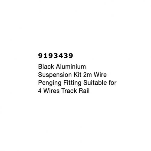 NOVA LUCE - Suspension Kit with 2m wire   9193439  4-WIRES TRACK ✴ Black 