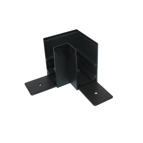 ACA LIGHTING - MS90B MATTE BLACK 90° CORNER FOR MAGNETIC SURFACE/PENDANT TRACK