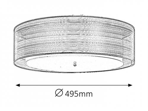 RABALUX - CEILING LUMINAIRE 2634 Anastasia E14