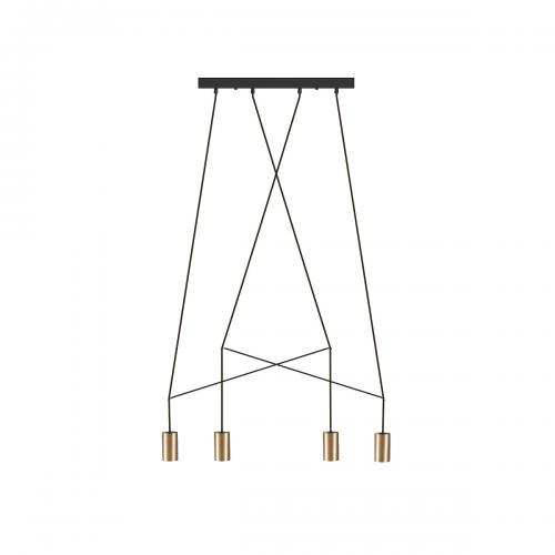 NOWODVORSKI - Пендел 7957 IMBRIA SOLID BRASS IV listwa • GU10 4x10W only LED • IP20