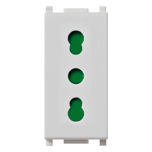 VIMAR - 14203.SL - 2P+E 16A P17/11 outlet Silver  