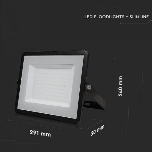 V-TAC - 100W LED Прожектор SAMSUNG Чип G2 SMD Черно Тяло 3000К SKU: 21412