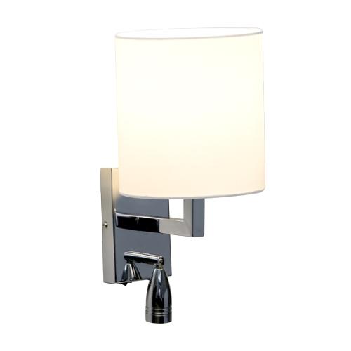 ULTRALUX - OTSPLSN - Wall lighting fixture with moveable LED lamp, satin nickel