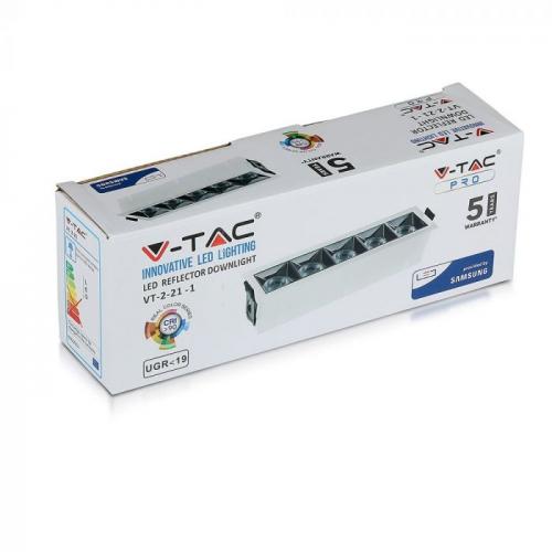 V-TAC - LED Луна SAMSUNG Чип 20W Рефлектор UGR<19 38° 2700K SKU: 996