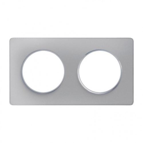 SCHNEIDER ELECTRIC - S530804 Odace Touch aluminium декоративна рамка двойна боядисан алуминий