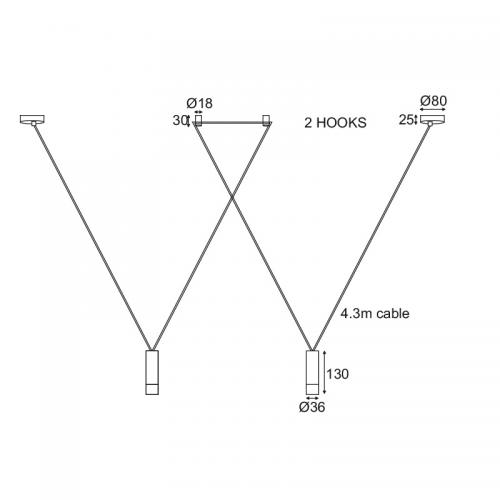 ACA LIGHTING - YL22P2BK