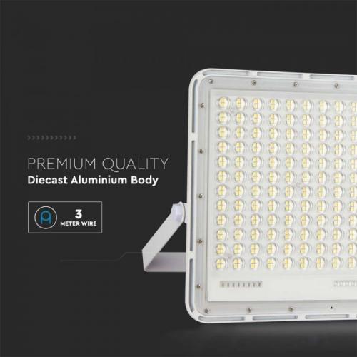 V-TAC - 30W LED Соларен Прожектор 6400K Сменяема Батерия Бяло Тяло SKU: 7847