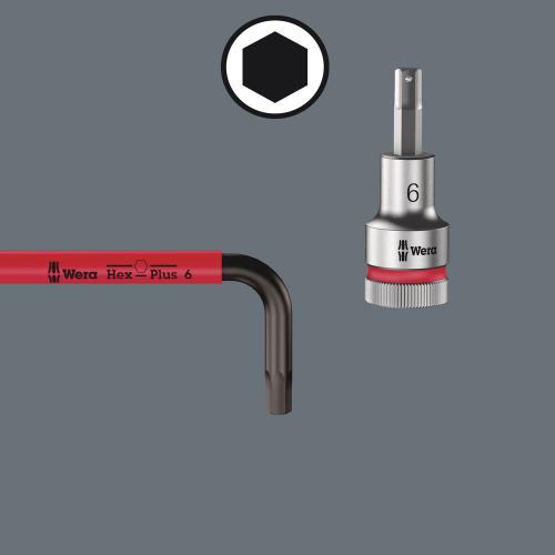 WERA - 950/9 Hex-Plus Multicolour HF 1 L-key set, metric, BlackLaser, with holding function 05022210001