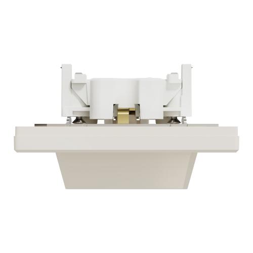 SCHNEIDER ELECTRIC - EPH9900123 Asfora - double socket-outlet with side earth contact, crema