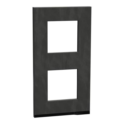 SCHNEIDER ELECTRIC - NU6004V87 vertical cover frame - 2 gangs - 2 x 2 modules - stone