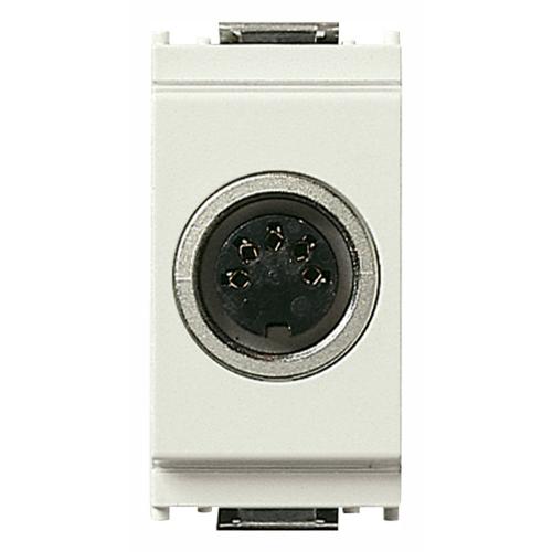 VIMAR - 16332.B - 5P DIN41524 socket connector white