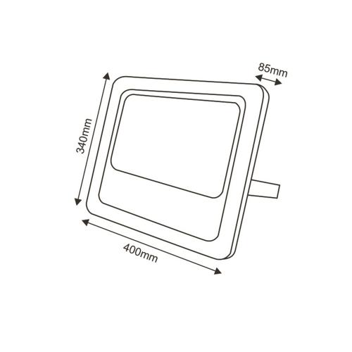 ACA LIGHTING - LED соларен прожектор 300W 6000K IP66 120° SV30060