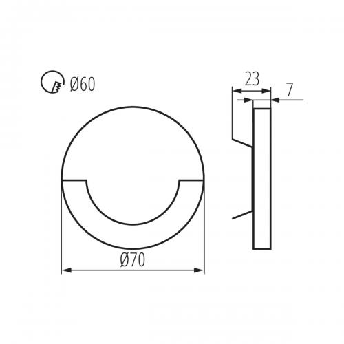 KANLUX - SOLA LED B-NW (27558) 4000K 14lm 230V