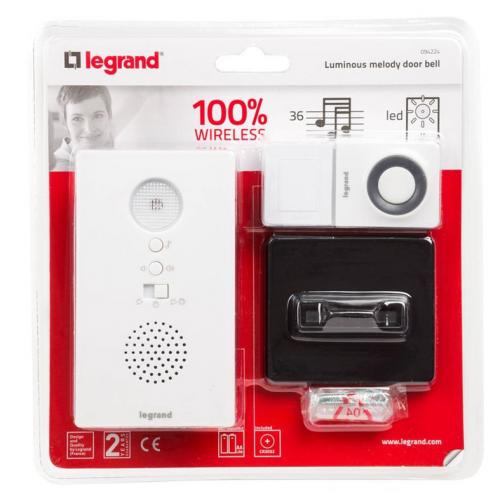 LEGRAND - 94224 Звънец  безжичен 36 мелодии с индикация