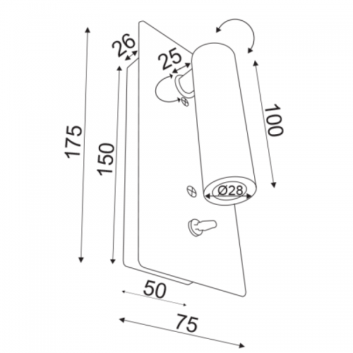 ACA LIGHTING - 151BMA