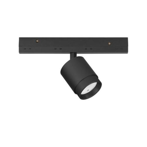 NOVA LUCE - Spot for magnetic system  D:4.5 W:18 H:2.5cm.  9010103  ULTRA SLIM MAGNETIC ⚡ LED 5W ⚡ DC48V ⚡ 363Lm ⚡ Ra >90 ⚡ 3000K ✴ Black 