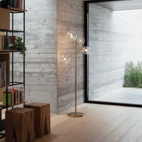 IDEAL LUX - Лампион 290966 EQUINOXE PT4 OTTONE