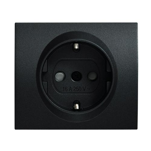PANASONIC - Капачка черно за контакт без заземление шуко WBTR0201‐5BL