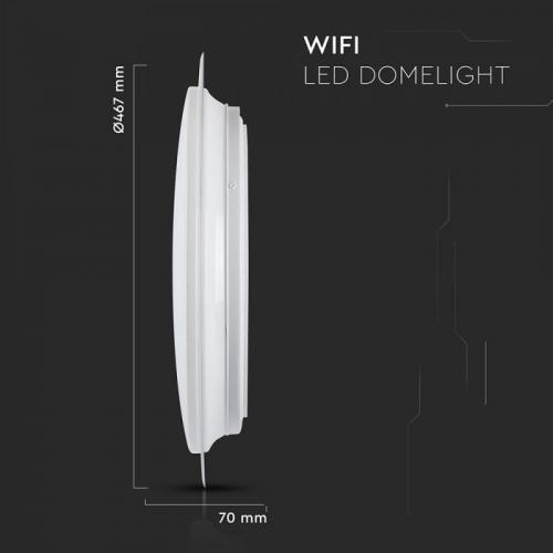 V-TAC - LED Плафон 40W SMART Ф350 Звезди Топла + Студена Светлина SKU: 1497