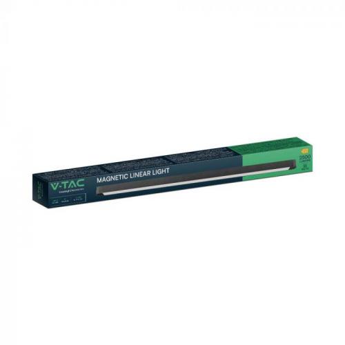 V-TAC - 22W LED Магнитен Линеен Осветител 3000K Черно Тяло SKU: 10249