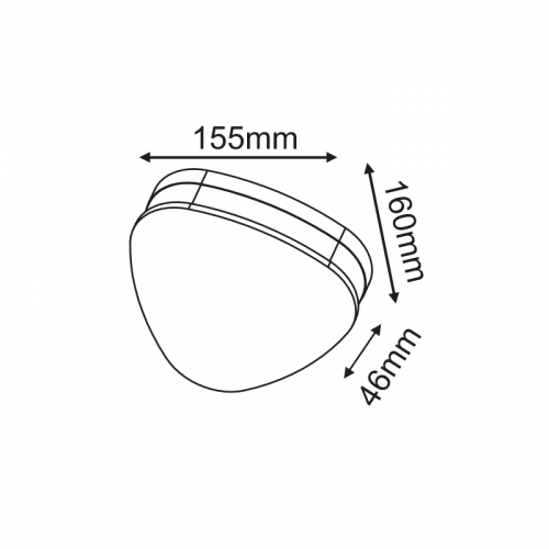 ACA LIGHTING - Градински аплик RUBI IP65 LG1372G