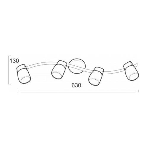 ACA LIGHTING - spot luminaires NAPLES  0901064GAB 4xG9