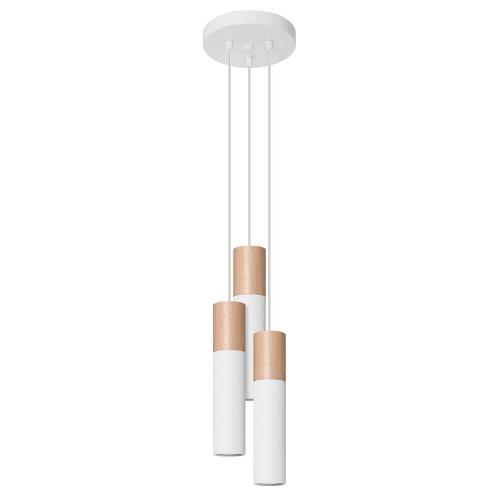 SOLLUX - pendant  lamp  PABLO 3P white  SL.1013