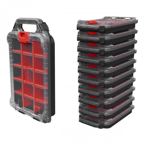 KETER - SMALL STACK'N'ROLL ORGANIZER, 242X388X780 BLACK/RED - 17211433