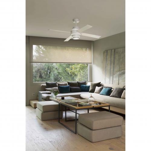 FARO - DISC FAN LED White ceiling fan with DC motor Ref.33397